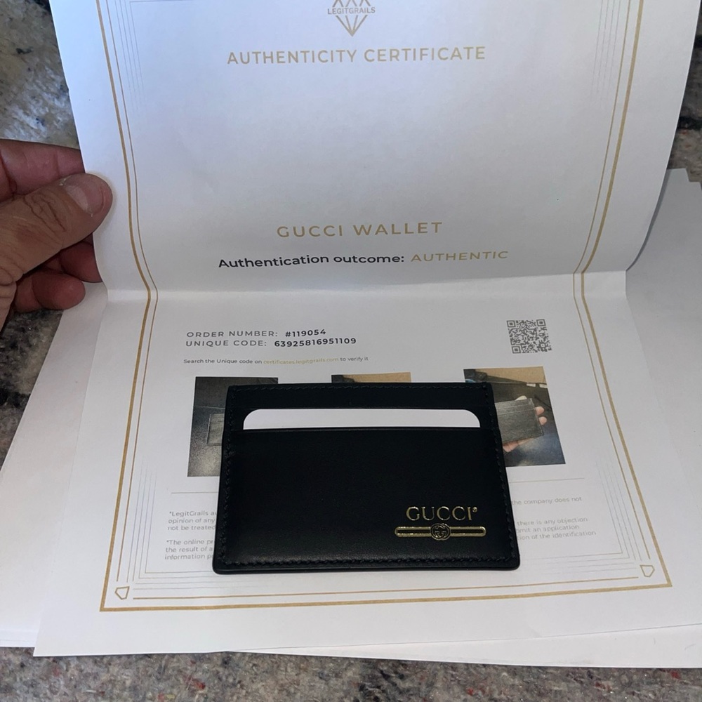 Gucci Black Key and Card Holder